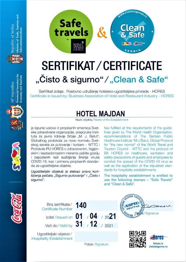 Hotel Majdan Belgrad Dış mekan fotoğraf